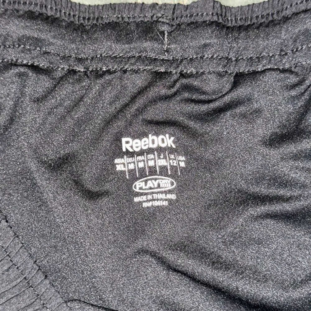 Reebok Running Shorts Black Pastel Green Girl's Size XL Activewear Casual Active